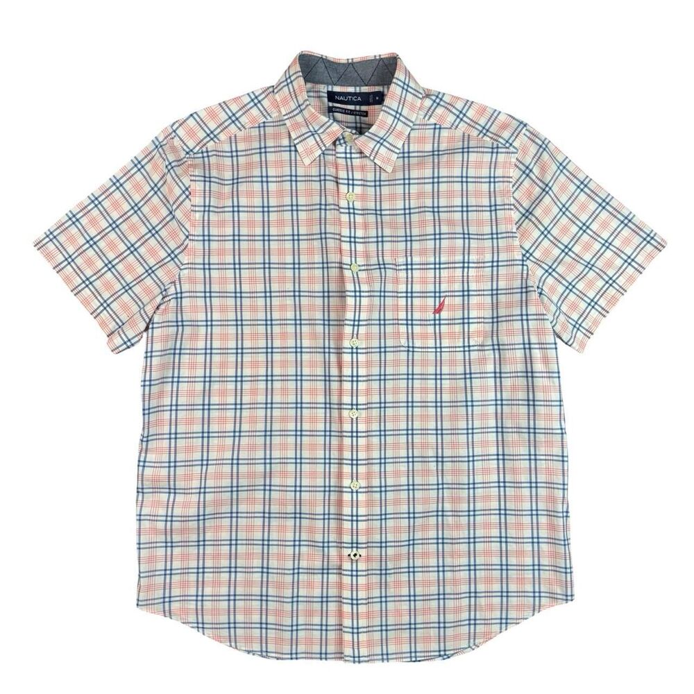 Nautica Men's Short Sleeve Button Down Shirt